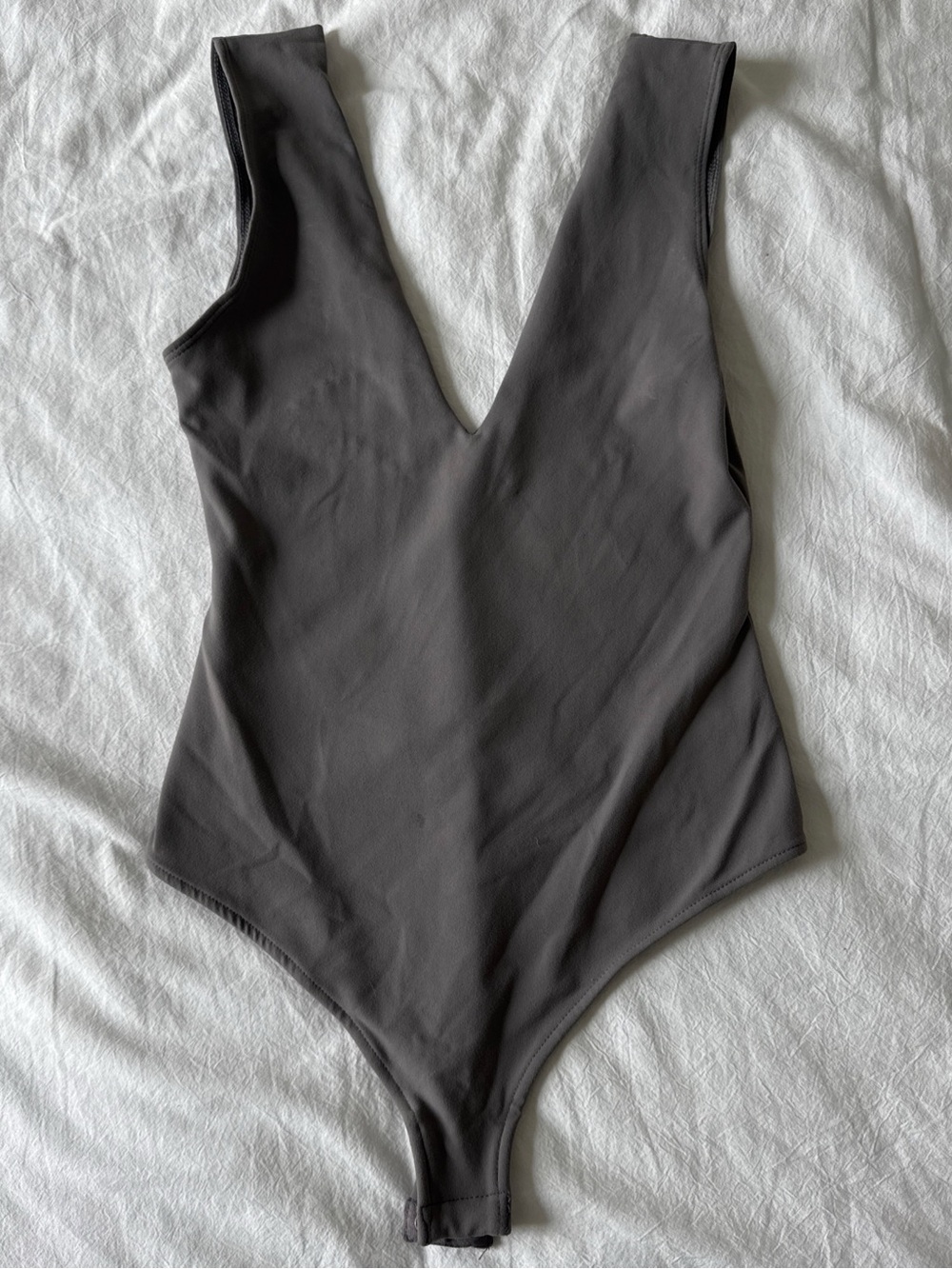 Gray Free People Bodysuit